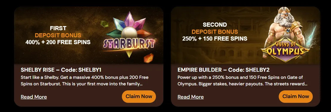 ShelbyWin Bonuses